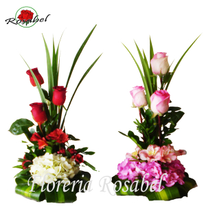 Arreglos Florales de tres Rosas Arreglos Florales de tres Rosas