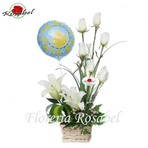 Arreglo Floral de Nacimiento Niño Cdo.02