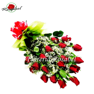 Bouquet With 18 Red Roses as a Gift Rosabel