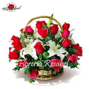 Canasta de Rosas Rojas Cdo 02