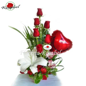 arreglos florales con rosas rojas, envio a lima peru