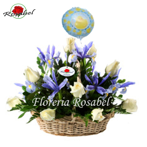 Canasta floral para niño 03 Canasta floral para niño 03