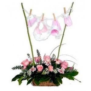 Flores para nacimiento niña Cdo.05 Flores para nacimiento niña Cdo.05
