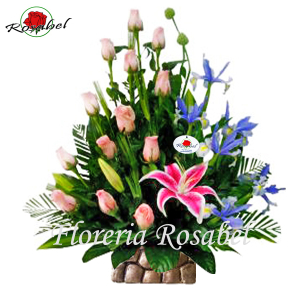 Arreglos Florales para cumpleaños, flores rosadas Arreglos Florales para cumpleaños, flores rosadas