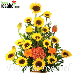 Arreglos florales con girasoles Arreglos florales con girasoles