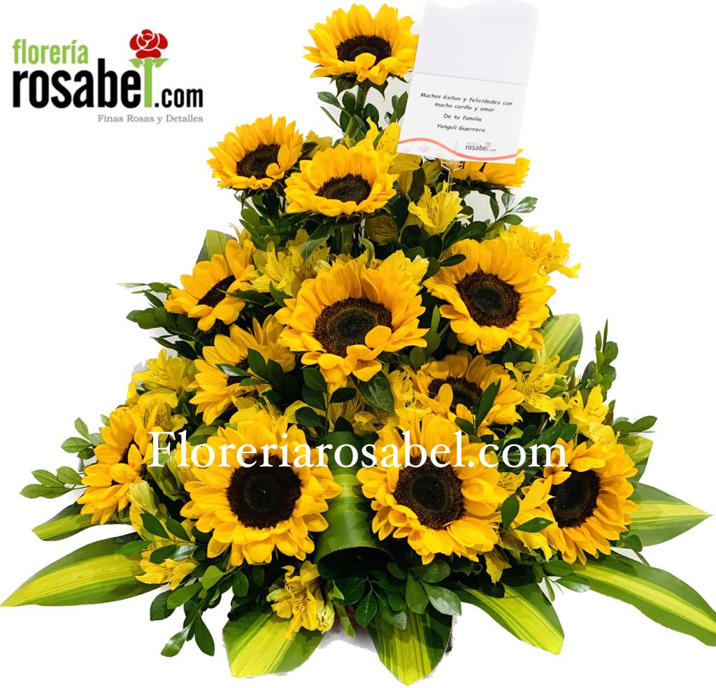 Sunflower Floral Arrangements Delivery Lima Peru