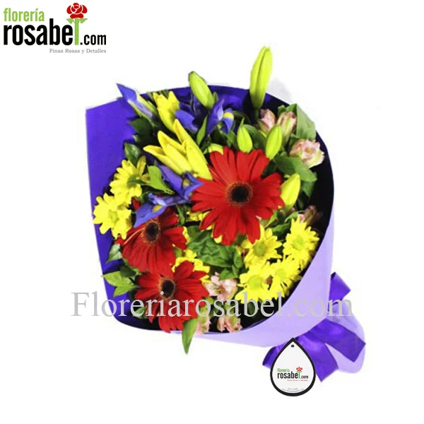 Ramo de flores para cumpleaños, lima