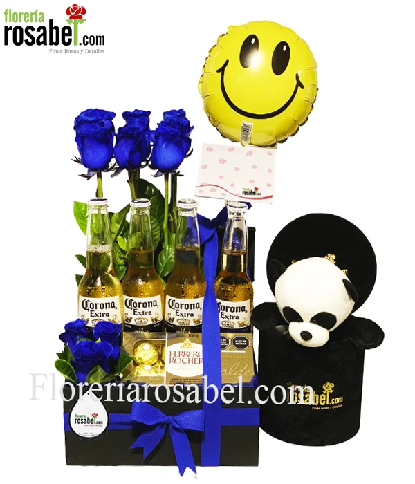 Arreglos florales para hombres con cerveza corona