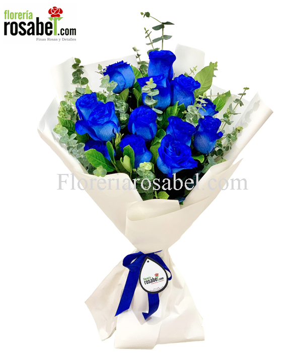 Blue Roses Bouquet for Men Lima  Blue Roses Bouquet for Men Lima