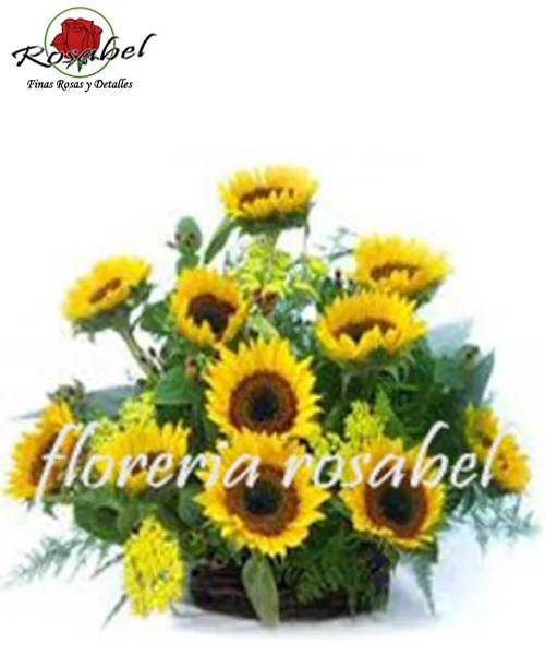 Canasta de Girasoles, Delivery envió a domicilio 