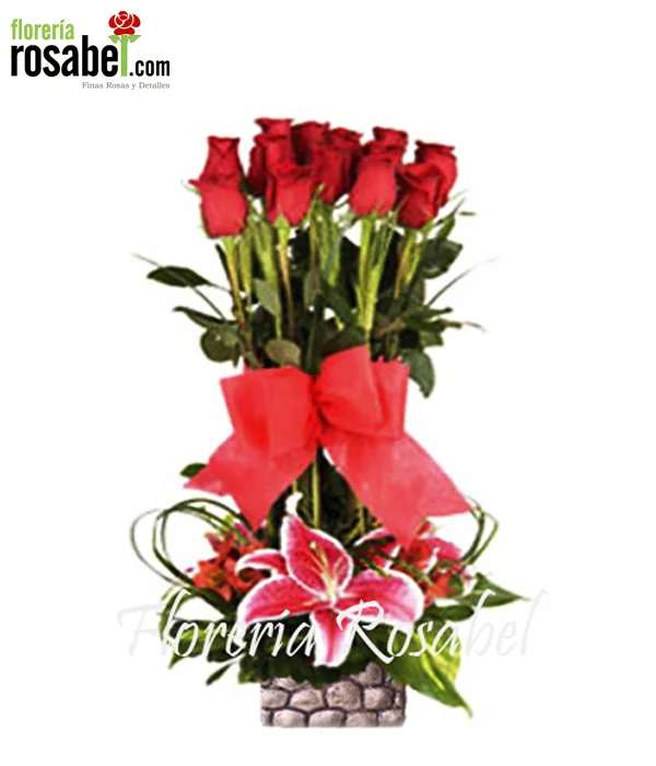 Delivery Arreglo Floral de Rosas Rojas