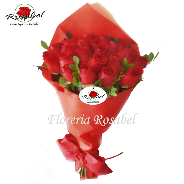 Ramo de 24 Rosas Rojas para regalar Ramo de 24 Rosas Rojas para regalar