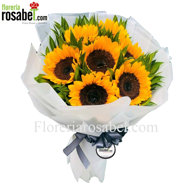 Ramo de girasoles para cumpleaños