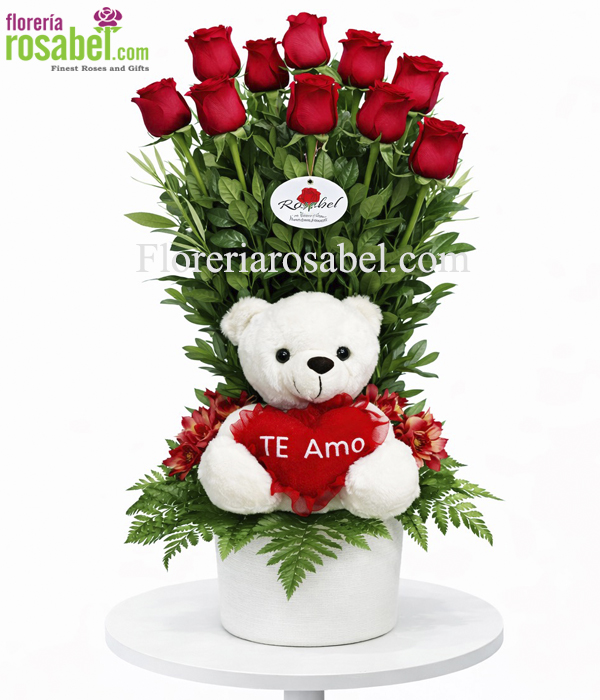 Arreglo de Rosas Rojas y Ramos de Flores para San Valentin