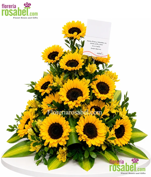 Arreglos florales de girasoles Lima envio a Peru