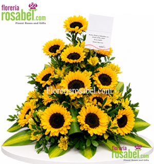 Arreglos florales de girasoles Lima envio a Peru