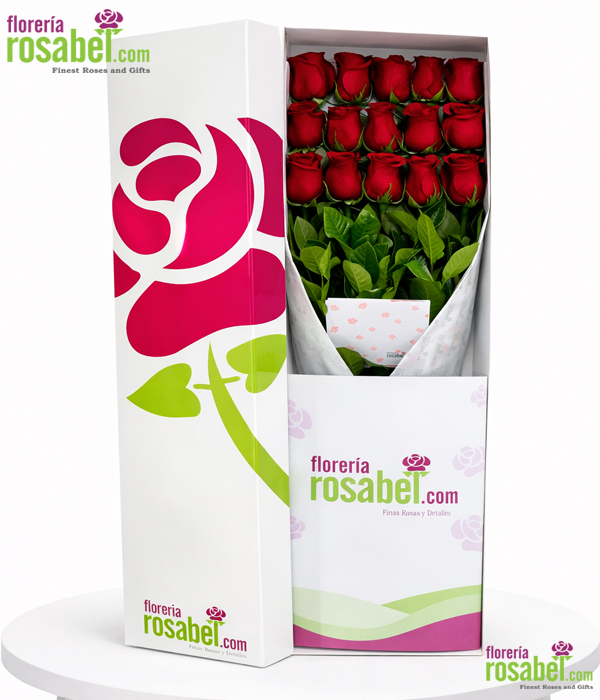 Caja de rosas rojas Día de la Mujer con envío a domicilio en Lima Perú