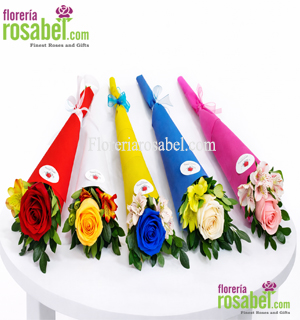 Ramitos de rosas individuales para mujer con entrega a domicilio en Lima