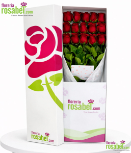 Caja de rosas rojas Día de la Mujer con envío a domicilio en Lima Perú